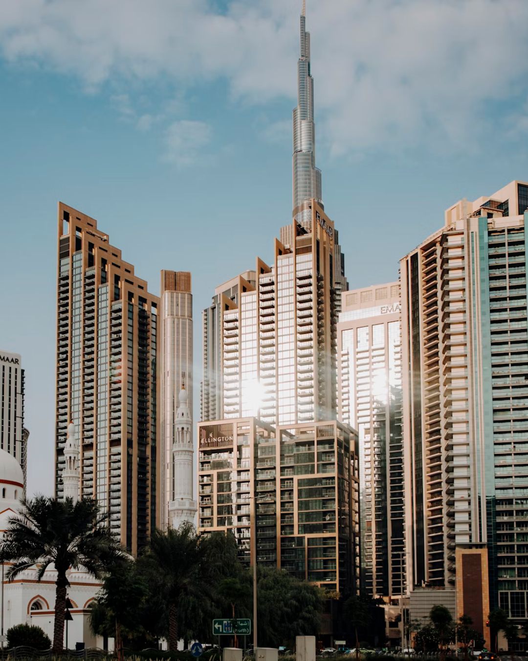 A modern panoramic view of the Dubai cityscape, symbolizing the global and high-stakes arenas for modern leadership.